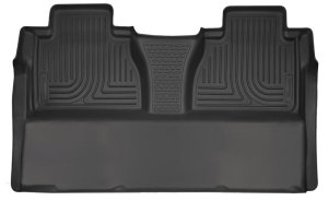 Toyota Tundra Floor Liners - Rear - Husky Liners - WeatherBeater - Black - `14-`15